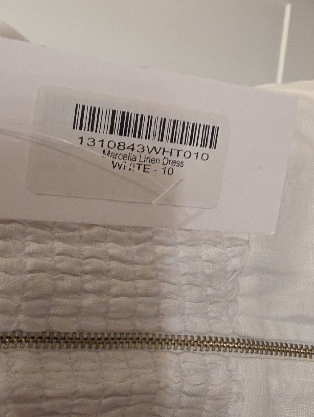 Reformation White Linen Strapless Midi Dress with Side Slit size 10 new with tag - Picture 7 of 12